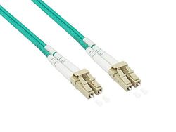 Kabelmeister® Duplex OM3 - Cable de conexión de fibra óptica (multimodo, 50/125) LC/LC (50 m)