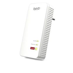 AVM Fritz!Powerline 1240 AX - Adattatore singolo Gigabit Powerline con Wi-Fi 6, punto di accesso Wi-Fi, ideale per streaming multimediale, video HD, Internet TV, 1200 Mbit/s, versione in lingua