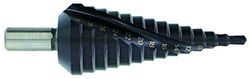 TIVOLY 11448720637 - Punta HSSE5 TiAlN conica a gradini elicoidali, colore: Nero