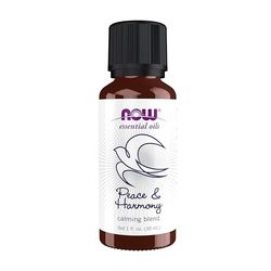 Now Foods Mistura de óleo essencial, óleo de paz e harmónia 1 unidade 30 ml
