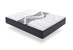 ECCOX - Matelas Viscoélastique Luxury Memory Grafeno - Hauteur 30 cm - Noyau en Mousse HR à Haute Adaptabilité - Visco Graphène + Supersoft Haute Densité - Fermeté Moyenne à Élevée (120x180 cm)