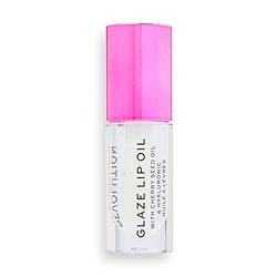 Makeup Revolution, Olio Labbra Glaze, Olio Labbra Nutriente, Lust Clear, 4,6ml