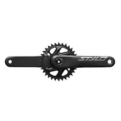 Sram Kurbelgarnitur, 170mm, Schwarz ohne Innenlager, Guarnitura Truvativ Stylo Eagle Fat 4, Carbon, 30T DM Dub Interno Lager, 00.6118.528.005 manovella, Nero, 170 mm Unisex Adulto, 170 mm