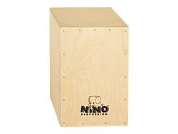 Nino Percussion Cajon Kids Instrument - Large Drum Box for Children from 10 Years - Musical Instrument - Playing Surface Baltic Birch, Natural (NINO952)