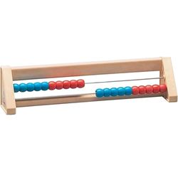 WISSNER® actief leren - 20 er berekening frame rood/blauw - RE-Wood®