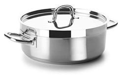 Lacor 54024s – Pentola senza coperchio, diametro 24 cm Chef Luxe