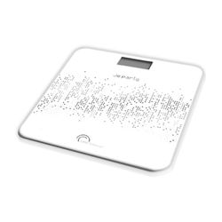 LITTLE BALANCE 8445 Voice 180, Báscula personal electrónica vocal, multilingüe, 180 kg/100 g, Blanco