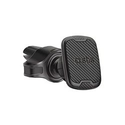 SBS Support de téléphone de Voiture Nevada, Support magnétique Universel avec Clip Anti-Rayures, Support de téléphone avec Verrouillage de sécurité et Rotation à 360°, 2 plaques métalliques incluses