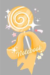 Orange Toffee Notebook: 120 papers lined, 6" x 9" inch