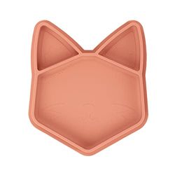 Babymoov ISY PLATE Terracotta Fox silicone divided plate