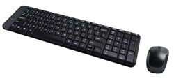 Logitech MK220 Combo com teclado e rato sem fios compacto para Windows, design QWERTY US internacional - preto