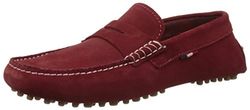 Tommy Jeans SM Drive 1 B Mocassins voor heren, Rood 611, 45 EU