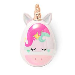 Legami Amazing Hair - Detangling Brush, 6.8x11.5 cm, Unicorn Theme, Untangles Every Knot Without Pulling, Tearing, or Damaging Hair, Flexible Teeth of Different Heights