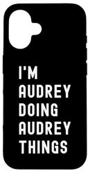 Sono Audrey Que Fa Cose di Audrey Custodia per iPhone 16