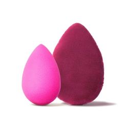 Beautyblender 2-Pack Makeup Sponge Set - Pink, Latex-Free, Cruelty-Free - Foundation & Powder Application - Drop Shape, Polyvinyl alcohol (PVA) Material