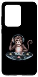 Custodia per Galaxy S20 Ultra Monkey Dj cuffie divertenti scimmia per uomini, donne e bambini