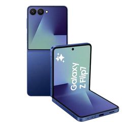 Samsung Galaxy Z Flip7 Smartphone AI pieghevole, 3 anni di Garanzia del produttore, RAM 12GB, 512GB, Display 4,1" Super AMOLED/6,9" Dynamic AMOLED 2X, Fotocamera 50MP, Blue Shadow [Versione italiana]