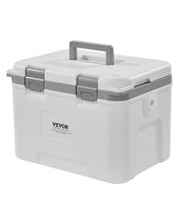 VEVOR Refrigeratore Portatile Isolante Rigido 21 QT 20L ca. con Ritenzione del Ghiaccio, Maniglie Resistenti Portabicchieri, Refrigeratore Portatile Isolato per Picnic Campeggio Viaggio Feste