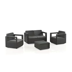 Set Garden Furniture Venus Comfort Graphite