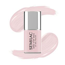 Semilac One Step Vernis à ongles UV 3 en 1 S254 Rose Beige 7 ml