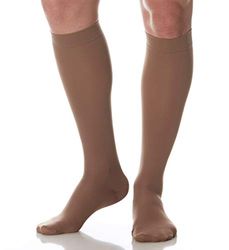SCUDOTEX Bas Unisexe Grand Voyage Compression Décroissante Légère 14-17 Hg mm Couleur Nature Taille 6
