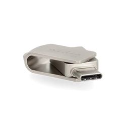 Nedis Lecteur Flash - 64 Go - USB-A/USB-C - Vitesse de Lecture : 90 Mo/s - Vitesse d'écriture : 20 Mo/s