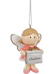 Suki Gifts 28641 beschermengel boomversiering cadeauhanger CHRISTINE met naam, roze