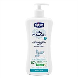 Chicco Baby Moments - Crème corporelle liquide au lait d'amande - Formule naturelle - 0+ mois - 500 ml