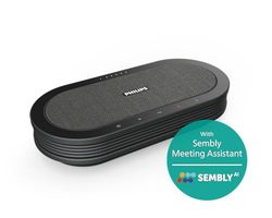Philips SmartMeeting PSE0501 - Microfono da conferenza senza fili con Assistente riunione Sembly. Trascrizione multilingue, creazione automatica dei verbali delle riunioni, elenchi di cose da fare