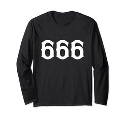 666 Numerologia Numero Personale Spirituale 666 Numero Angelo Maglia a Manica