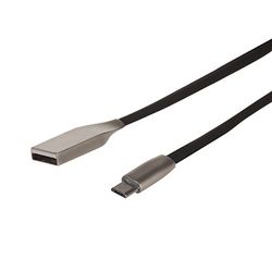 Maclean MCTV de 833 Adaptador de Micro USB Macho a USB A Hembra Cable de extensión (Negro)