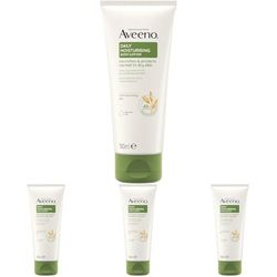 Aveeno Daily Moisturising Body Lotion, With Soothing Oats & Rich Emollients, Suitable For Sensitive Skin, Nourishes and Protects Normal to Dry Skin, Fragrance Free, 200ml (Pack of 4)