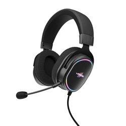 uRage Gaming headset SoundZ 800.7.1 V2, 7.1 virtual surround sound, bekabelde multi-platform hoofdtelefoon voor PS5/PC, 2 m USB-kabel, zwart
