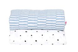 Motherhood Premium Lot de 2 chiffons de protection en coton 100% pur naturel Bleu palissandre 85 x 110 cm
