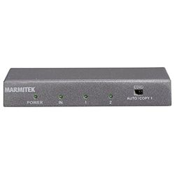 Sdoppiatore HDMI 4K60 - Marmitek Split 612 UHD 2.0-1 ingresso / 2 uscite - Ultra HD - Splitter HDMI - 3840 x 2160-60 Hz - HDR - 18 Gbs - HDCP 2.2 - Interruttore EDID - Amplificatore integrato