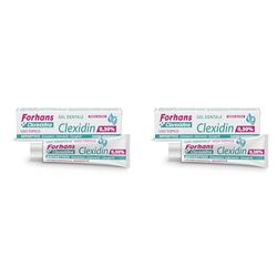 Forhans Clorexidina, Gel Dentale Clexidin 0,30%, Gel Pronto Intervento Ad Uso Topico Con Clorexidina, Azione Antisettica E Antibatterica, Senza Alcol, Sapore Gradevole, 50 Ml (Confezione da 2)