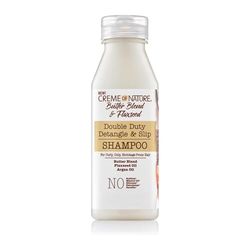 Creme of Nature, Butter Blend & Flaxseed, Shampoo Idratante Ammorbidente, Nutre, Definisce e Allunga i Ricci, Trattamento per Capelli Ricci, Crespi e Afro, Senza Solfati o Siliconi, 354ml
