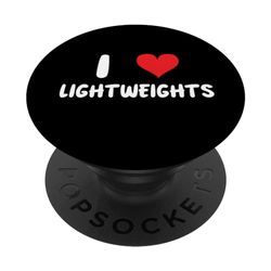 I Love Lightweights - Corazón - Boxeo Artes Marciales Boxer PopSockets PopGrip Intercambiable