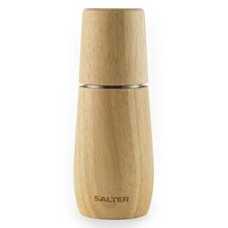 Salter Edith Salt Mill - Wooden Salt Grinder, Made from FSC-Certified Wood, Manual Mill, Carbon Steel Mechanism, Twist to Grind, Adjustable Grind from Fine to Coarse, BW13049EU7