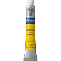 Winsor & Newton 8840093 Cotman aquarelverf Studio waterverf, levendige hoogwaardige kleuren met zeer goede verwerkingseigenschappen 8 ml tube -Gamboge Hue