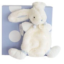 Doudou Et Compagnie DC2121 Coelho Lapin 26 cm, branco/azul