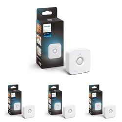 Philips Hue - Sensor de Movimiento, Accesorio para Bombillas y lámparas Inteligentes Hue, Compatible con Alexa y Google Home (Paquete de 4)