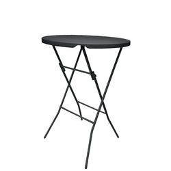WERKA PRO Mesa Alta Ø80cm Gris