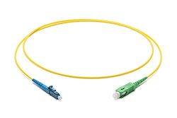 Corning Glasfiber patchkabel 2,0 mm – enkelläge Simplex: LC UPC Simplex till SC APC Simplex, 10 m (gul) – SMF Ultra