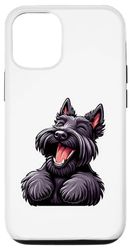 Carcasa para iPhone 14 Pro Terrier escocés divertido terrier escocés kawaii cachorro perro