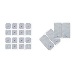 Beurer Juego de recompra de electrodos, compuesto por 16 pads de gel autoadhesivas de 45 x 45 mm y 4 pads de 50 x 100 mm, adecuadas para dispositivos EMS y TENS de Beurer