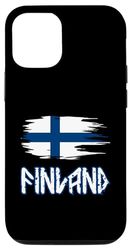 Carcasa para iPhone 13 Diseño de bandera de estilo nórdico antiguo de Finlandia
