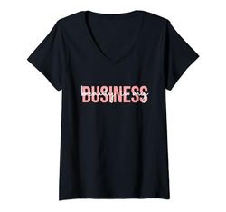 Mujer Beauty Is My Business - Esteticista con licencia para el cuidado de la piel Groovy Camiseta Cuello V