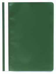 Exacompta - Ref. 449215B - 1 slatted presentation folder - standard quality PVC cover - label over the entire height of the folder - metal slats - green color