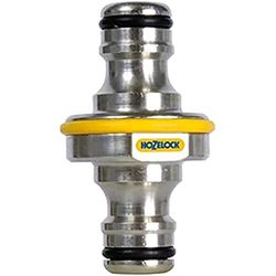 Hozelock - Conector metálico duplo universal para mangueira de rega